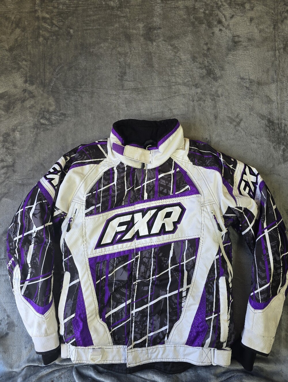 FXR FAST Flotation Assist Snowmobile Ski-doo Winter Jacket Size 8 Purple